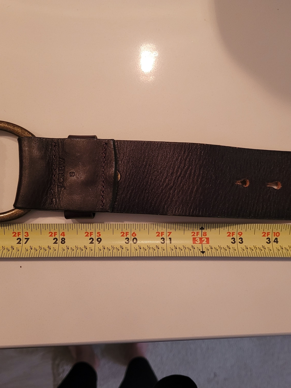 JCrew Vintage Braided Brown Leather Belt Size S - Picture 6 of 7